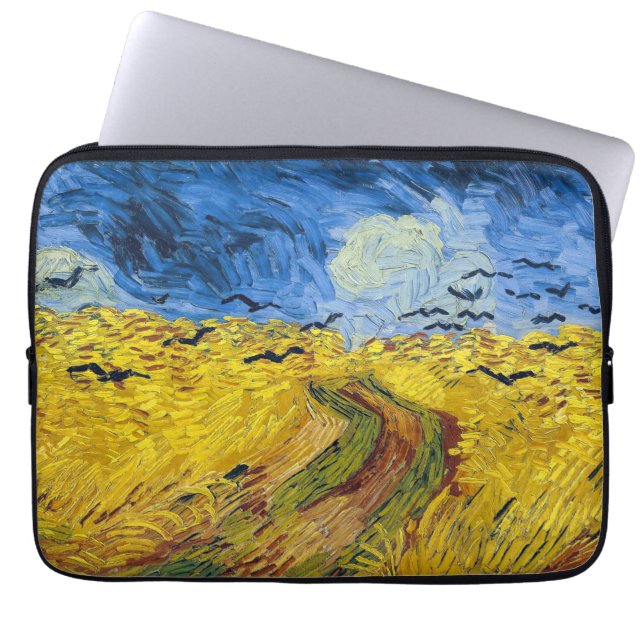 Vincent van Gogh - Wheatfield with Crows Laptop Sleeve (Front)