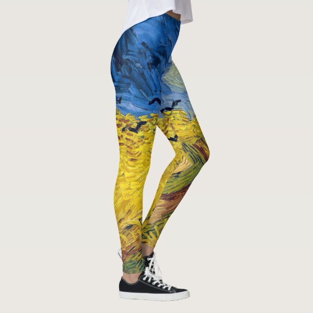 Vincent van Gogh - Wheatfield with Crows Leggings (Right)