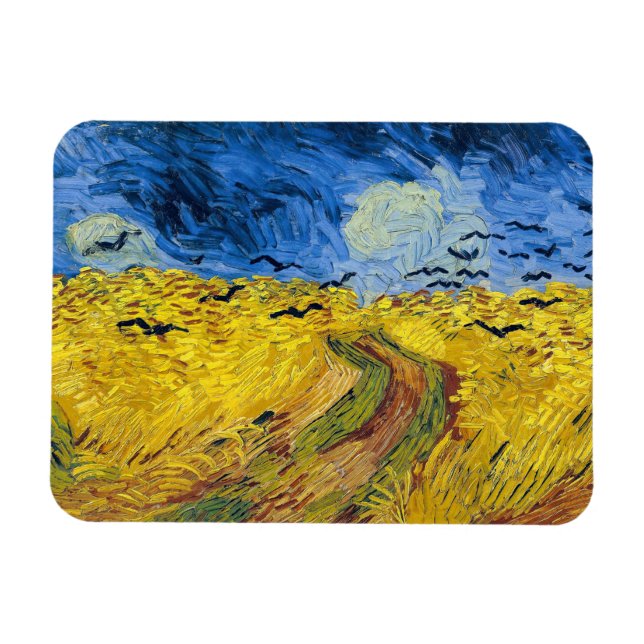 Vincent van Gogh - Wheatfield with Crows Magnet (Horizontal)