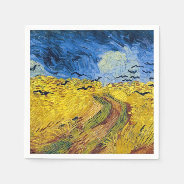 Vincent van Gogh - Wheatfield with Crows Napkin (Front)