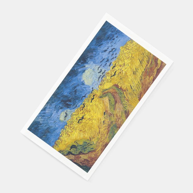 Vincent van Gogh - Wheatfield with Crows Napkin (Corner)