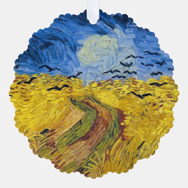 Vincent van Gogh - Wheatfield with Crows Ornament Card (Front)