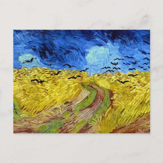 Vincent van Gogh Wheatfield with Crows Postcard (Front)