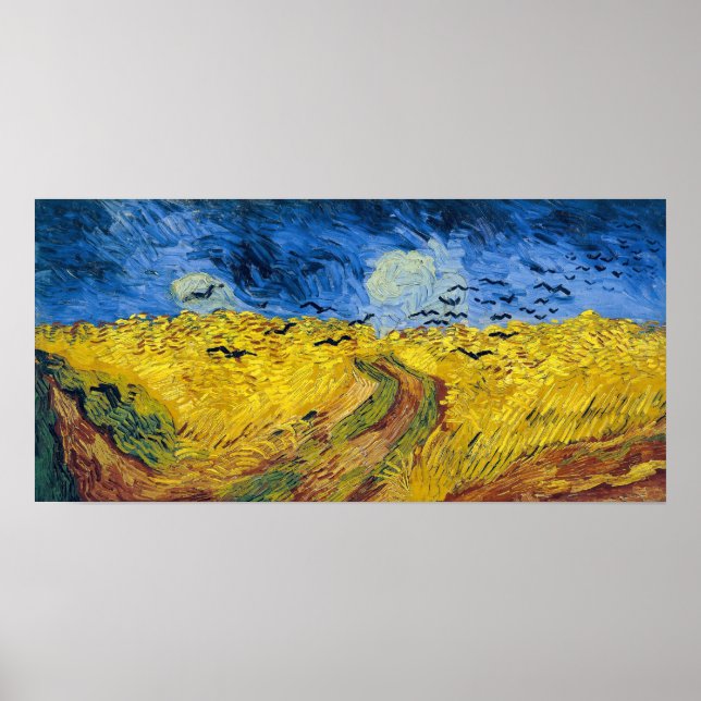 Vincent van Gogh - Wheatfield with Crows Poster (Front)