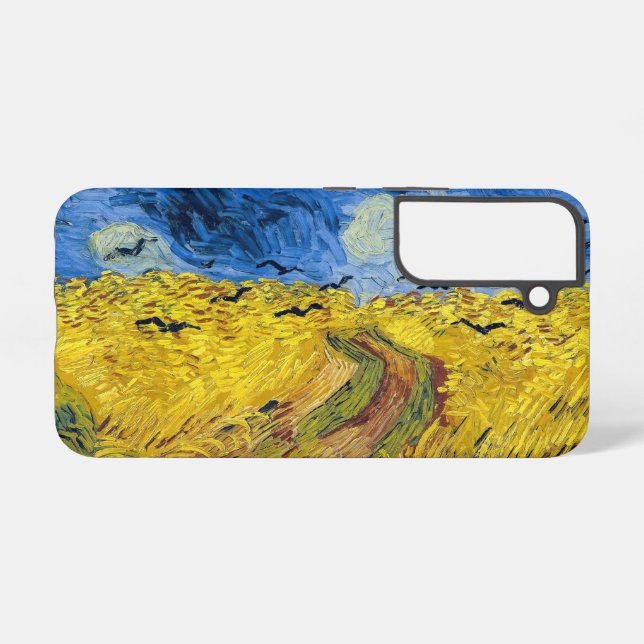 Vincent van Gogh - Wheatfield with Crows Samsung Galaxy S22 Case (Back Horizontal)