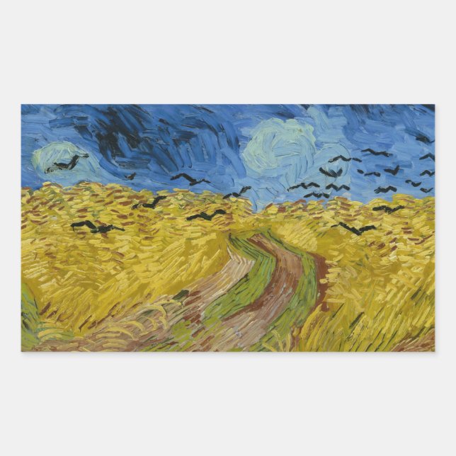 Vincent van Gogh - Wheatfield with Crows Sticker (Front)