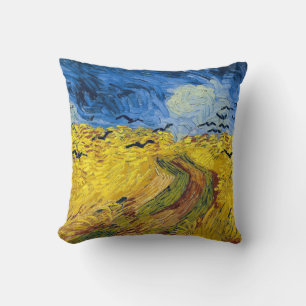 Vincent van Gogh - Wheatfield with Crows Throw Pillow