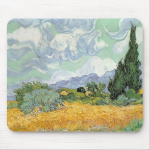 Vincent van Gogh   Wheatfield with Cypresses, 1889 Mouse Pad