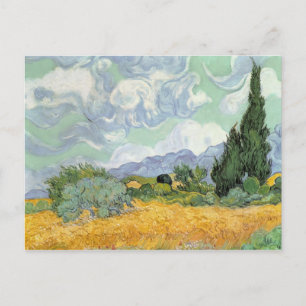 Vincent van Gogh   Wheatfield with Cypresses, 1889 Postcard