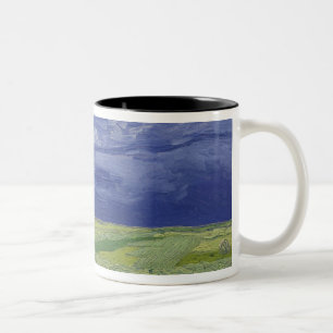 Vincent van Gogh   Wheatfields under Thundercloud Two-Tone Coffee Mug