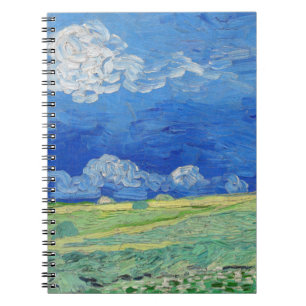 Vincent van Gogh - Wheatfields under Thunderclouds Notebook