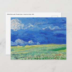 Vincent van Gogh - Wheatfields under Thunderclouds Postcard