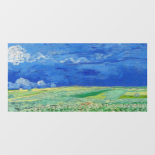 Vincent van Gogh - Wheatfields under Thunderclouds Window Cling