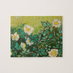 Vincent Van Gogh Wild Roses Fine Art Jigsaw Puzzle