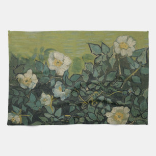 Vincent van Gogh - Wild Roses Kitchen Towel
