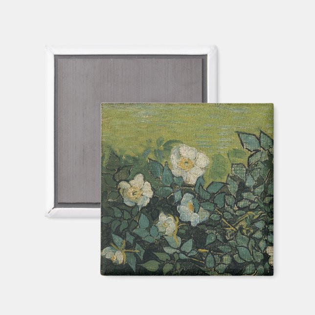 Vincent van Gogh - Wild Roses Magnet (Front/Back)