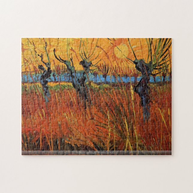 Vincent van Gogh - Willows at Sunset Jigsaw Puzzle (Horizontal)