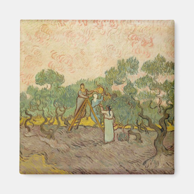 Vincent van Gogh - Women Picking Olives Magnet (Front)