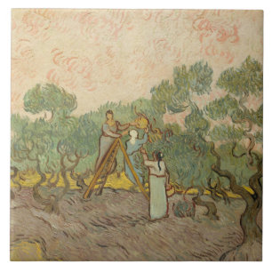 Vincent van Gogh - Women Picking Olives Tile