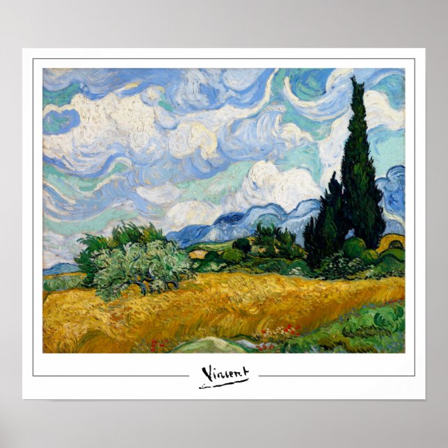 Vincent Van Gogh Zedign Art Poster #6 (Front)