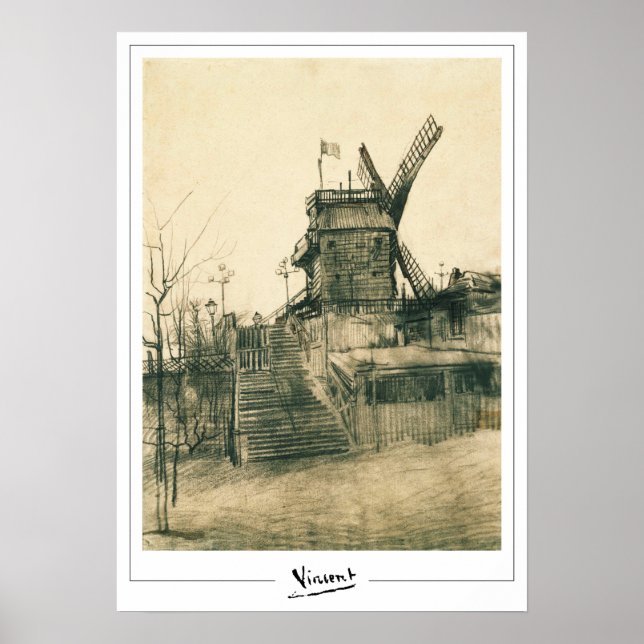 Vincent Van Gogh Zedign Art Poster #9-2 (Front)