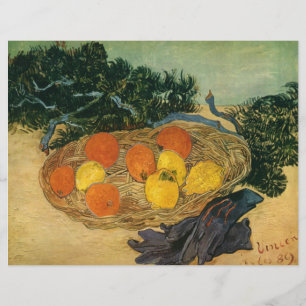 Vincent van Gogh's Basket of Fruit and Gloves 1889 Flyer
