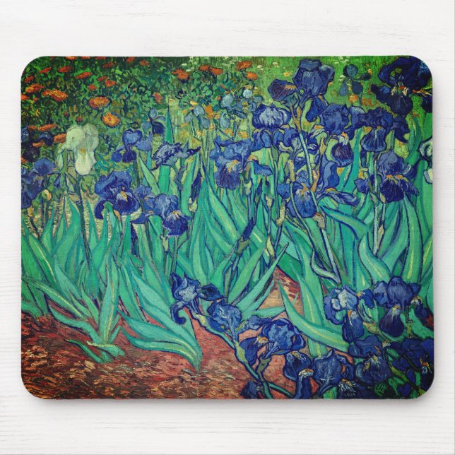 Vincent van Gogh's Irises: Mouse Pad (Front)