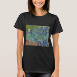 Vincent Van Gogh's Irises. T-Shirt<br><div class="desc">"Irises" is one of a series of paintings, which Vincent Van Gogh produced, while in the asylum of Saint Paul-de-Mausole asylum, in Saint-Rémy-de-Provence, France, in the last prior to his death in 1890.
It is now housed in the J. Paul Getty Musuem, Los Angeles, United States.</div>