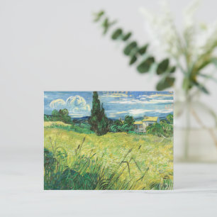 Vincent van Gogh's painting, Green Field, Postcard