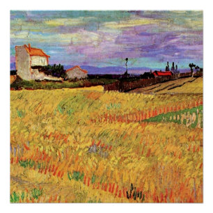 Vincent van Gogh's painting, Wheat Field, Poster
