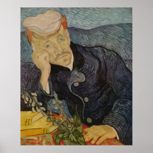 Vincent van Gogh's Portrait of Dr. Gachet (1890) Poster