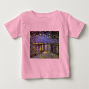 Vincent van Gogh's Starry Night Over the Rhone Baby T-Shirt