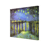 Vincent van Gogh's Starry Night Over the Rhone Stretched Canvas Prints