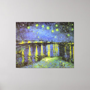 Vincent van Gogh's Starry Night Over the Rhone Canvas Print