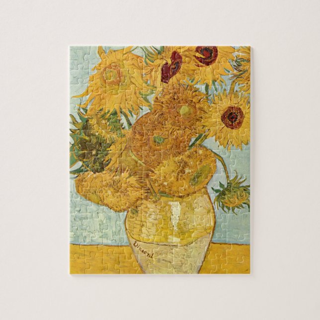 Vincent van Gogh's Stilleben mit 12 Sonnenblumen Jigsaw Puzzle (Vertical)