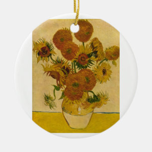 Vincent van Gogh's Sunflowers, 1878 Ceramic Ornament