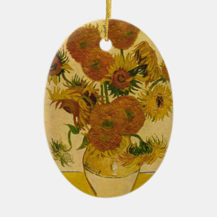 Vincent van Gogh's Sunflowers, 1878 Ceramic Ornament