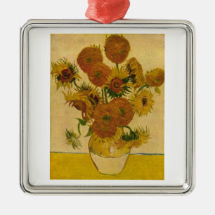 Vincent van Gogh's Sunflowers, 1878 Metal Ornament
