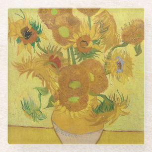 Vincent van Gogh's Sunflowers (1888) Glass Coaster