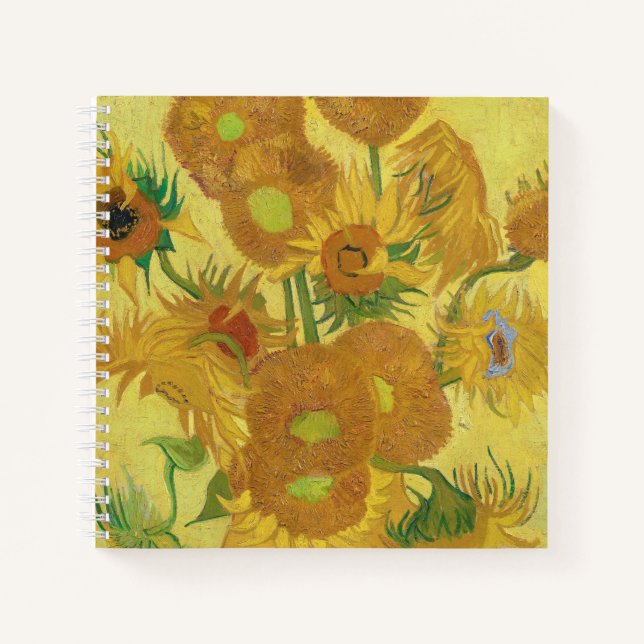 Vincent van Gogh's Sunflowers (1888) Notebook (Front)