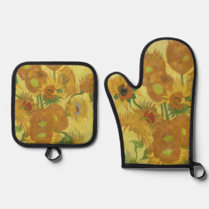 Vincent van Gogh's Sunflowers (1888) Oven Mitt & Pot Holder Set