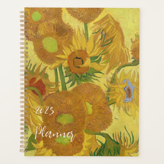 Vincent van Gogh's Sunflowers (1888) Planner (Front)