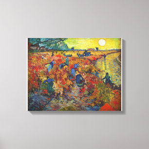 Vincent van Gogh's The Red Vineyard (1888) Canvas Print