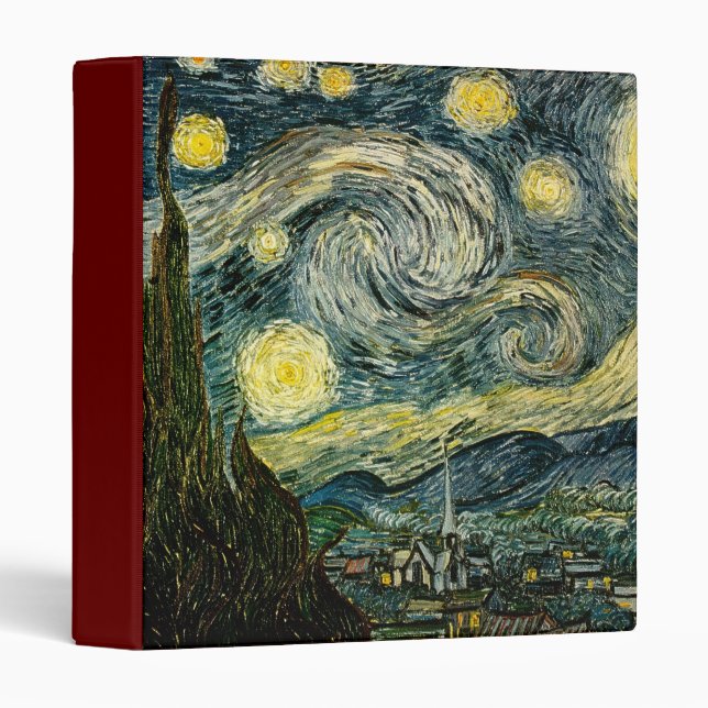 Vincent van Gogh's The Starry Night (1889) Binder (Front/Spine)