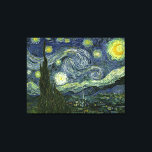 Vincent van Gogh's The Starry Night (1889) Canvas Print<br><div class="desc">A Classic 1889 Post Impressionist Painting, artwork that has passed into the public domain and makes wonderful gifts and other products. Van Gogh once wrote: "It often seems to me that night is still more richly coloured than the day; having hues of the most intense violets, blues and greens. If...</div>