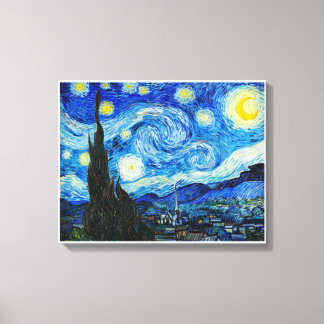 Vincent Van Gogh's The Starry Night (1889).  Canvas Print