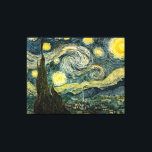 Vincent van Gogh's The Starry Night (1889) Canvas Print<br><div class="desc">A Classic 1889 Post Impressionist Painting, artwork that has passed into the public domain and makes wonderful gifts and other products. Van Gogh once wrote: "It often seems to me that night is still more richly coloured than the day; having hues of the most intense violets, blues and greens. If...</div>