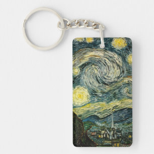 Vincent van Gogh's The Starry Night (1889) Keychain