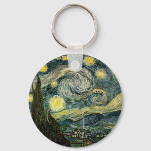 Vincent van Gogh's The Starry Night (1889) Keychain