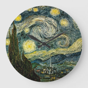 Vincent van Gogh's The Starry Night (1889) Large Clock